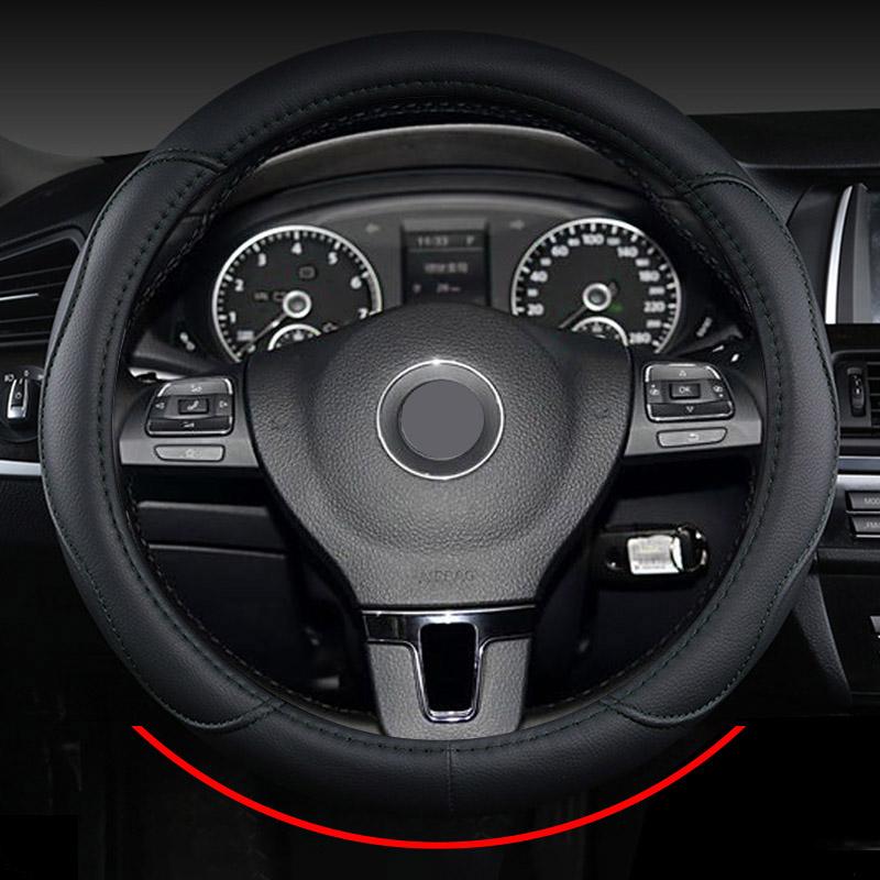 

D O Type Car Steering Wheel Cover Wear-resistant for VW Sharan Passat Caddy Touran Tiguan Golf Polo Teramont Atlas T-Roc T-cross