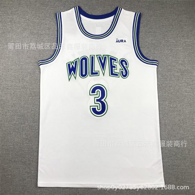 Minnesota Timberwolves NBA Basketball Jersey Edwards 5 Gobert 27 Towns 32 Reed 11 Cotton Sports Fan Apparel