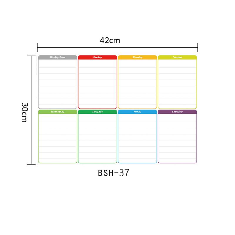 

Стираемая магнитная доска для записей на холодильнике, планировщик сообщений, наклейка