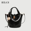 Trendy Fashion Bucket Bag Autumn Winter Simple All-Match One-Shoulder High-End Casual Female Bag