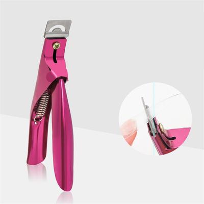 False Nail Tips Trimmer Nails Art Clipper Cutter Nail Tool Stainless Steel Blue Acrylic UV Gel Nail Clipper Scissors Manicure