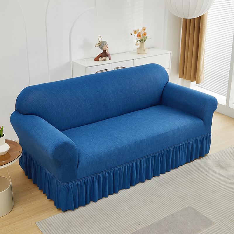 Skirt Sofa Cover Elastic Sofa Cover All-Inclusive Cover Nordic Style Sofa Cover Non-Slip Fabric