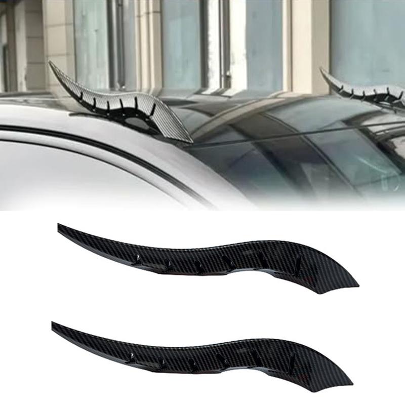 Carbon Fiber 3D Bull Sticker Car Roof Dragon for Horn Modification Auto Roof Decoration for Multiple Vehicle Types