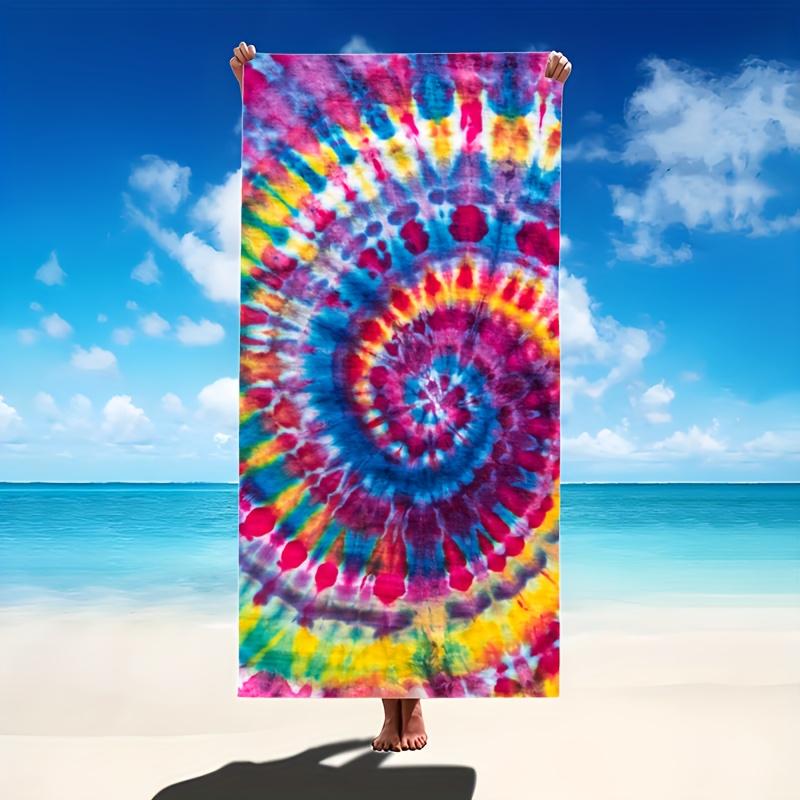 

Rainbow Fast Drying Beach Towel, Extremely Soft Absorbent for Surfing Swimming More W40*H60(CM)