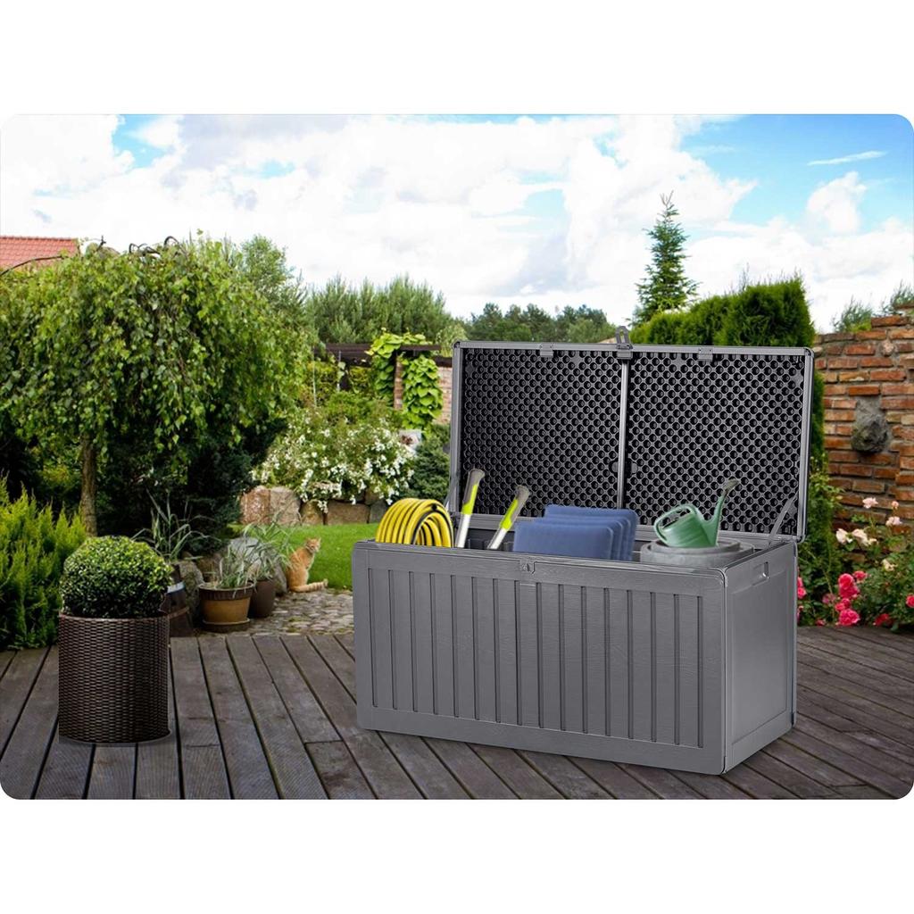 Garden Box 109 X 51 X 55 Cm 270 Liters Gray