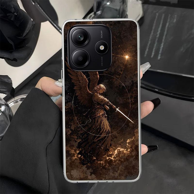 

Archangel Michael Phone Case for Xiaomi Redmi Note 14 13 14S 12S 12 11S 11T 11E Pro Plus 11 10 10S 9S 5G Soft Silicone Cover Note 13 Pro Plus