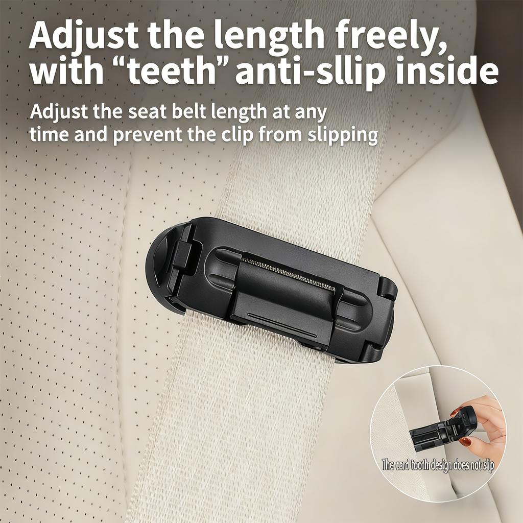 Car Seat Belt Retention Clips Car Safety Seat Belts Holder Safety Belt Clips Slip-Resistant Seat Belt Buckle Clamp Fixing Clip