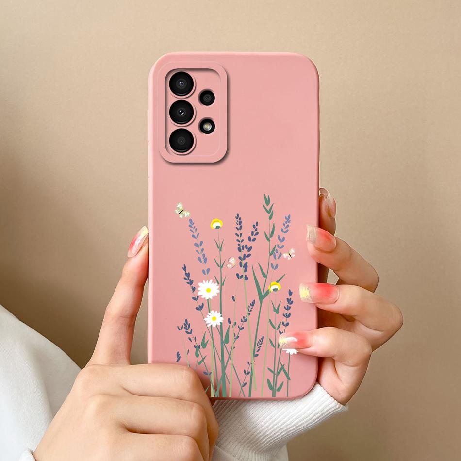 Case For Samsung Galaxy A13 A 13 4G 5G New Design Soft Liquid Silicone Full Coverage Back Cover Anti Slip Shockproof Bumper Capa