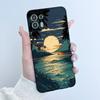 For Motorola Edge 20 Lite Case XT2139-1 Pretty Girl Cute Heart Rabbit Black TPU Silicone Back Cover For Moto Edge 20 Fusion Case