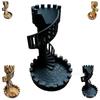 Clear Dice Tower Castle Dice Tower Game Props Ornaments Decompression Toys 5Pcs Dice Included Perfect Ancient Roman Castle Them
