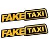 Adesivo Decalcomania Emblema Universale FAKE TAXI per Auto Autoadesivo Vinile per Auto Adesivo Divertente per Auto