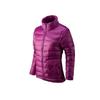 Stand Collar Zipper Solid Color Long Sleeve Down Jacket Women Outerwear 446411-551