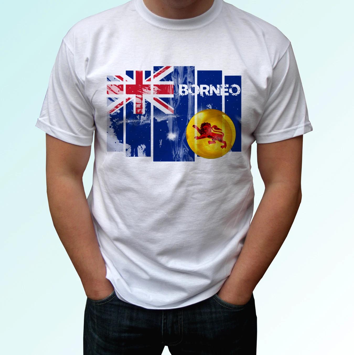 

Borneo flag white kids boys T-Shirt top tee island design - s s kids baby sizes 120