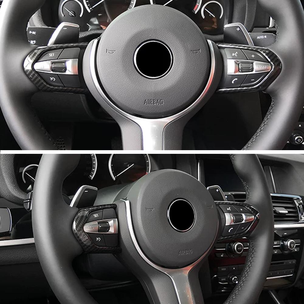 Car Steering Wheel Trim Cover Sticker for BMW F20 F22 F21 F30 F32 F33 F36 F06 F12 F13 X5 F15 X6 F16 M-Sport Car Styling Acc