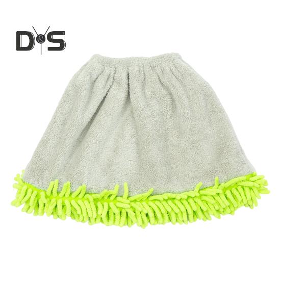 Kryt na koště z korálového sametu, rychleschnoucí, s vysokou absorpcí vody, elastický uzávěr, patentní uzávěr, hadřík na čištění koštěte