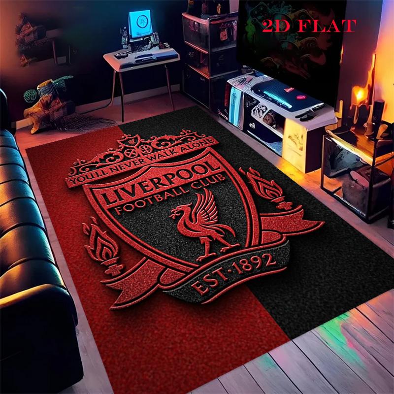 Liverpool Football Club Crest Carpet Printing Home Decor Doormat Fashion Protective Pad