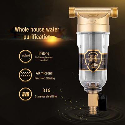 Household Brass Front Faucet Backwash High Efficiency Water Purification Filter Element