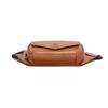 Men's Black Leather Chest Bag Vintage Sling Crossbody Bag Stylish Casual Chest Pack for Daily Use