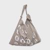 000Design Cotton Check Tie Bag / Brown