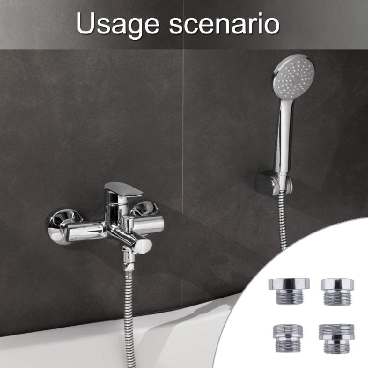 Upgrady Sprchová hlavice Změkčovač vody Adaptér 4 Kovový konektor Kohoutek ke sprchovému filtru Konektor pro odstranění tvrdé vody