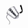 304 Stainless Steel Pour Over Coffee Gooseneck Kettle Teapot with Thermometer Home 1.2L