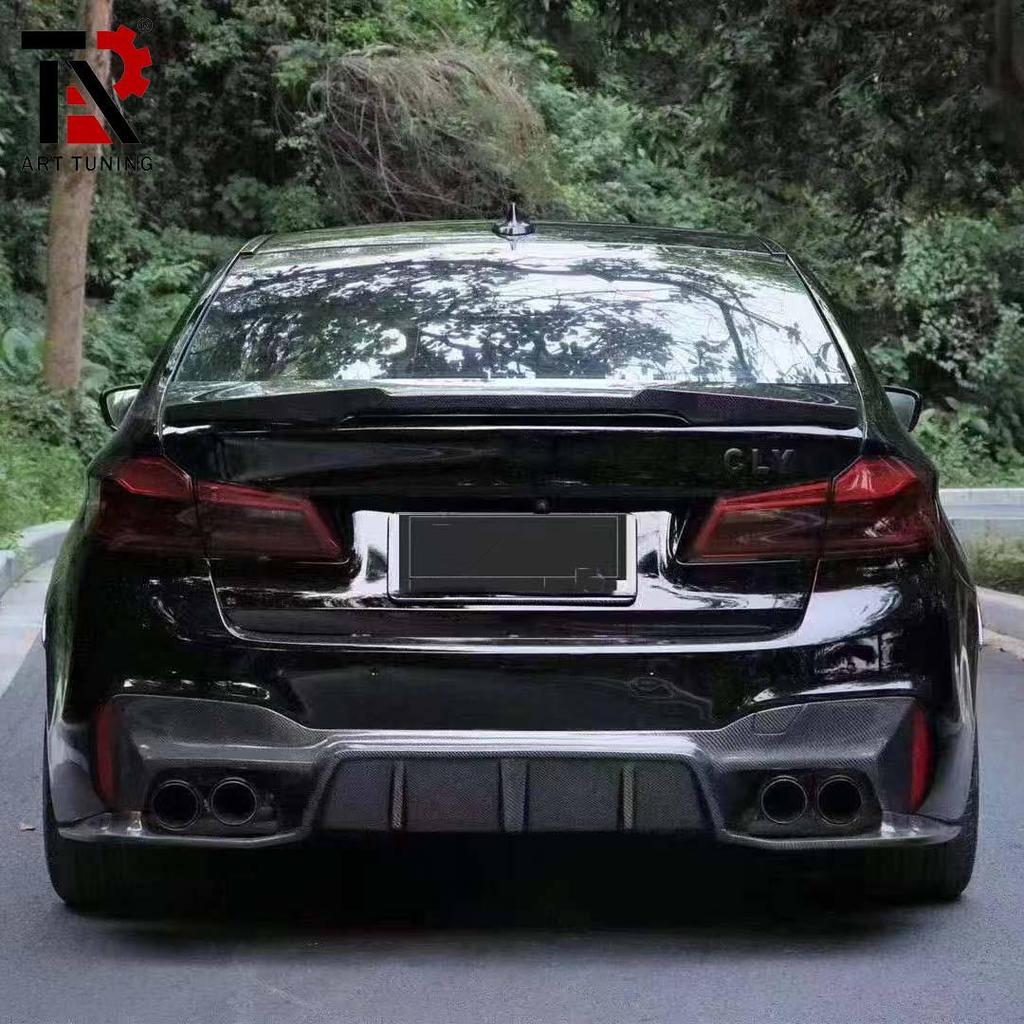 BMW 5 Series G30/G38 & M5 F90 Rear Lip Diffuser - 3D Dry Carbon Fiber