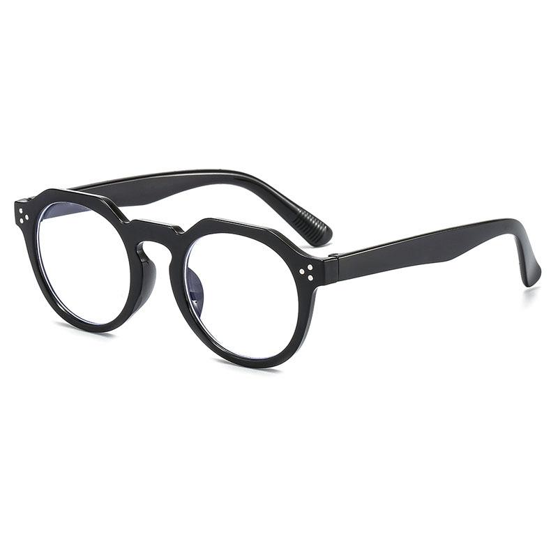 

JYL TS Irregular Glasses Rivet Decor Jelly Color Blue Light Blocking WS3387 A-2892 уробилин