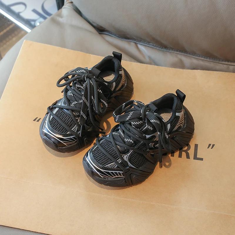 2024 Children Sneakers for Girls Autumn New Fashion Korean Style Soft Bottom Anti-slippery Versatile Casual Chic Sports Shoes