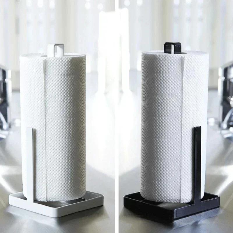 Household Convenience Tools Modern Minimalist Kitchen Towel Rack Bathroom Wash Towel Rack Household Paper Roll Holder Accessory
