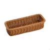 Cesto Piatto Rettangolare in Rattan per Posate Robusto Porta Utensili