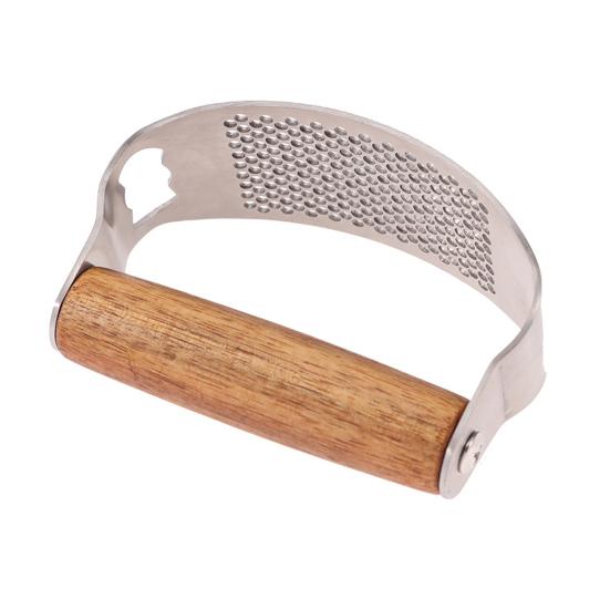 Garlic Presser Manual Garlic Press Rocker Mincer with Peeler Stainless Steel Garlic Chopper for Quick Clean Crushing Easy to Use Kitchen Tool for