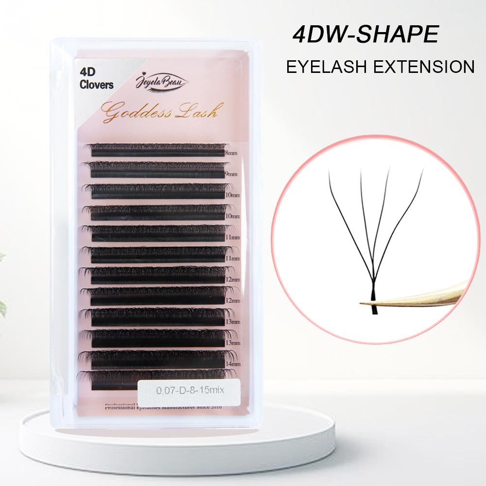 Goddess YY  W Shaped Lashes 2D 3D 4D 5D 6D 7D 8D Automatic Flowering Premade Fans Eyelashes Extensions Natural Individual Lashes