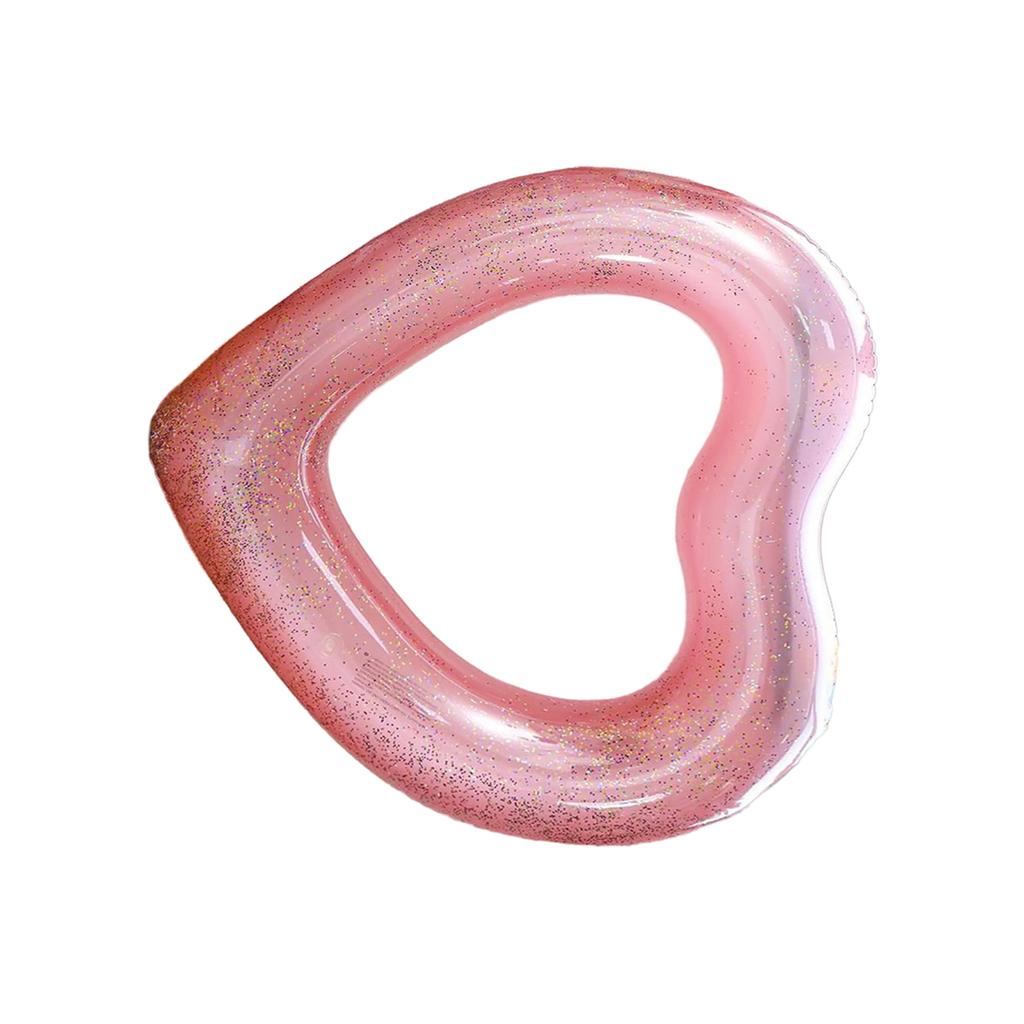 Inflatable Swimming Rings Inflatable Pool Float Heart Shaped Summer Swimming Pool Float Rings Water Fun Beach Party Toy