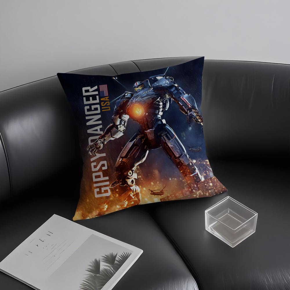 P-Pacific Rimm Movie Cushion Cover Pillowcase Ultra Soft Skin Friendly Fabric Cloud Like Comfort & Concealed Zipper
