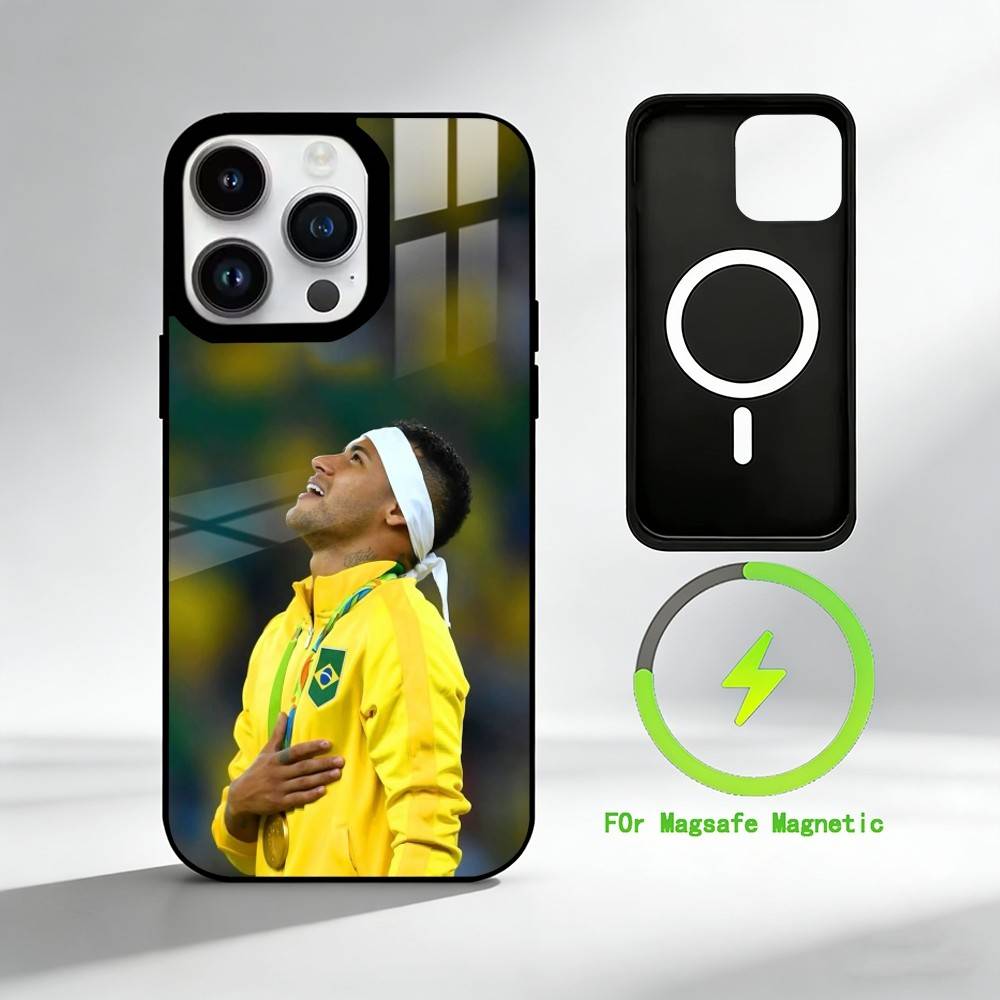 N-Neymar Handyhülle Für iPhone 17 16 15 14 13 12 Pro Max Plus für Spiegel Wireless Magnetische Abdeckung