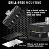 Universal Quick Release Bracket Hood Led Ditch Pods Work Cube Lights Mount Holder for SUV 4X4 Offroad Cars Adjustable Black
