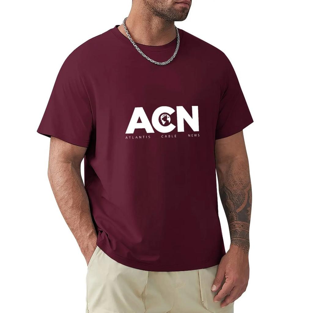 ACN. Fan Art der The Newsroom Serie T-Shirt Grafiken für einen Jungen Anime Herren große T-Shirts