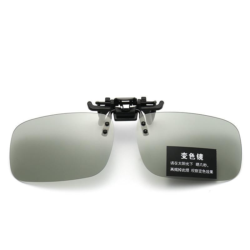 Rimless Flip Up Clip on Sunglasses Men Women Polarized Driving Fishing Cycling Night Vision Glasses Clip on Eyeglasses
