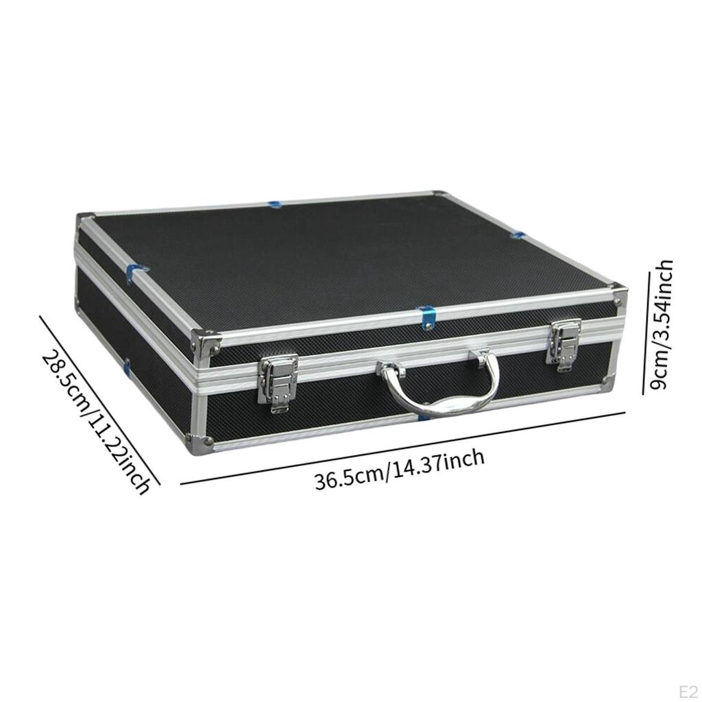 Microphone Carry Case PVC Protective Instrument Box Control Room Sturdy Studio Portable Chat