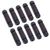10PCS IP68 Waterproof Electrical Wire Cable 3Pin Connector Outdoor Plug Socket 0.5mm² 2.0mm²