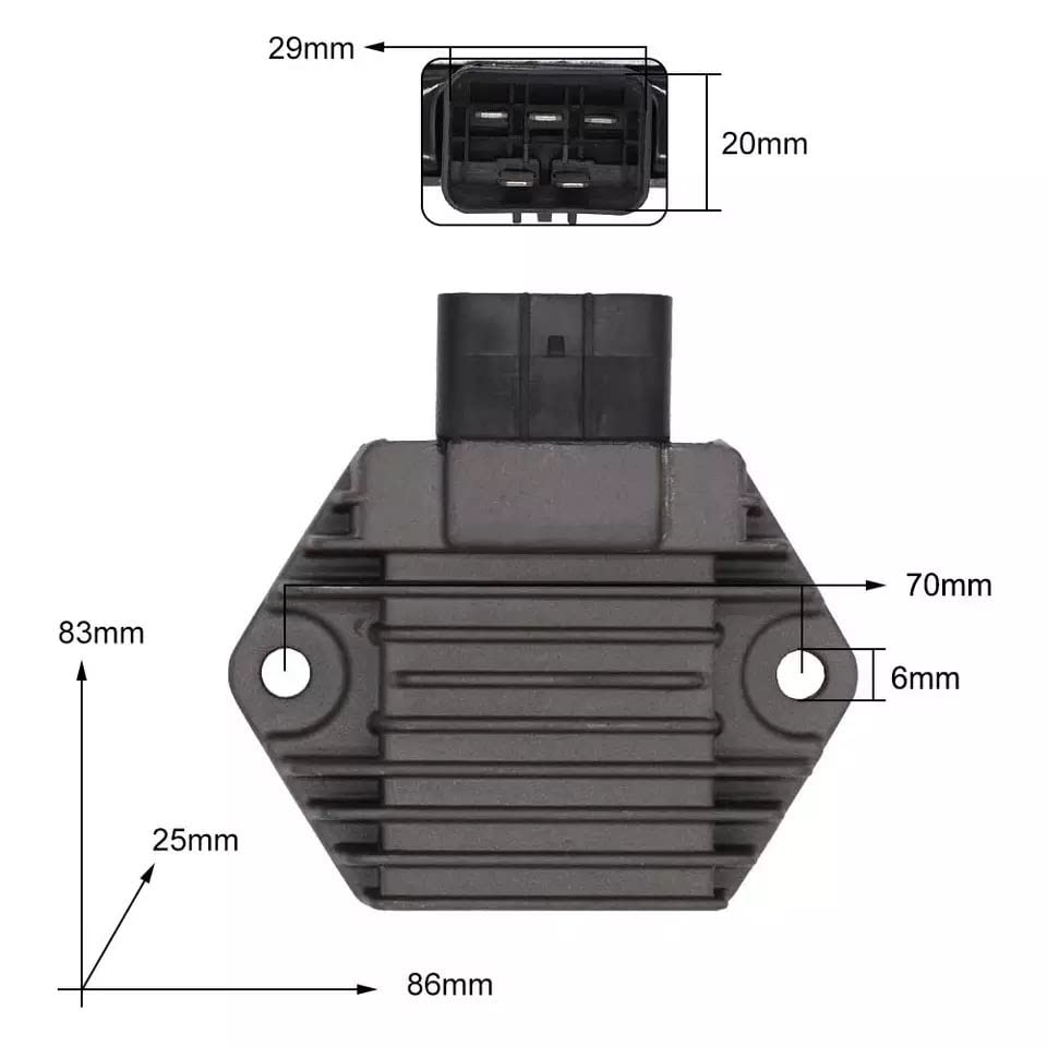 [Deepa] Honda Heat Countermeasure Regulator 70mm CB-1 CB400SF NC31 VTEC1 NC39 CBR400RR NC29 VFR400 NC30 RVF400 NC35 etc.