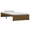 VidaXL Cadre de lit Marron miel Bois massif 90x200 cm 814937