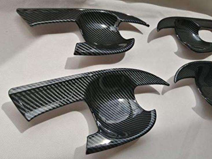 

FUKUARE Prius 50 Серия и Поздние Дверные Ручки Карбон Внешние Кастомные Детали (Ранние модели) Защита, Черный, Под волокно чёрный