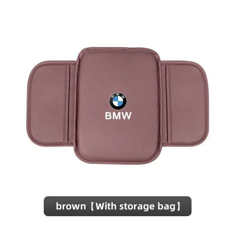 BAGO1 2026 Car Sticker Car Armrest Box Pad Leather Arm Rest Protection Cushion Cover For BMW Performance F30 F10 E90 F20 E46 E60 E70 E