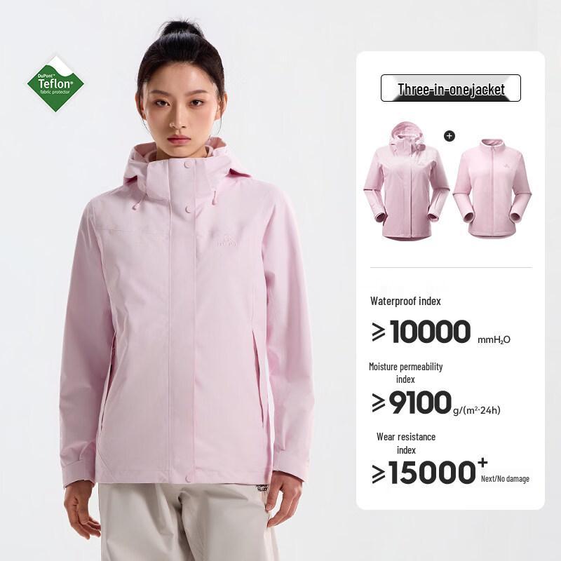 Pelliot Women s 3-in-1 Fleece-Lined Outdoor Jacket 126101208 XXXL