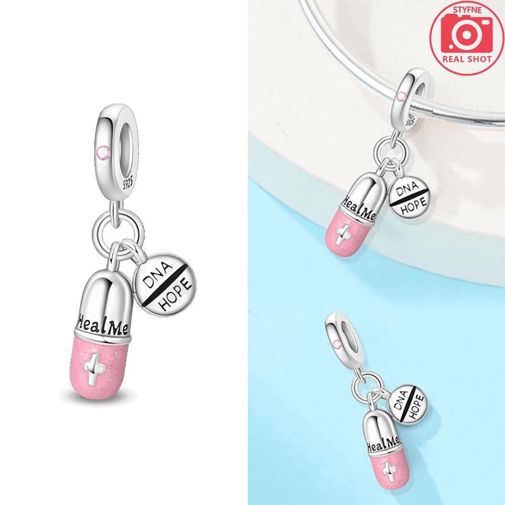 Authentic Copper Medical Care Collection Pendant Tooth Toothbrush Medicine Box Ambulance Bead Compatible With Bracelets Diy Gift Women Jewellery