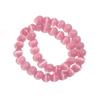 Cute Pink Opal Loose Stone Round Beads for Jewelry Making DIY Charm Without Piercing Bracelet 15'' Strand
