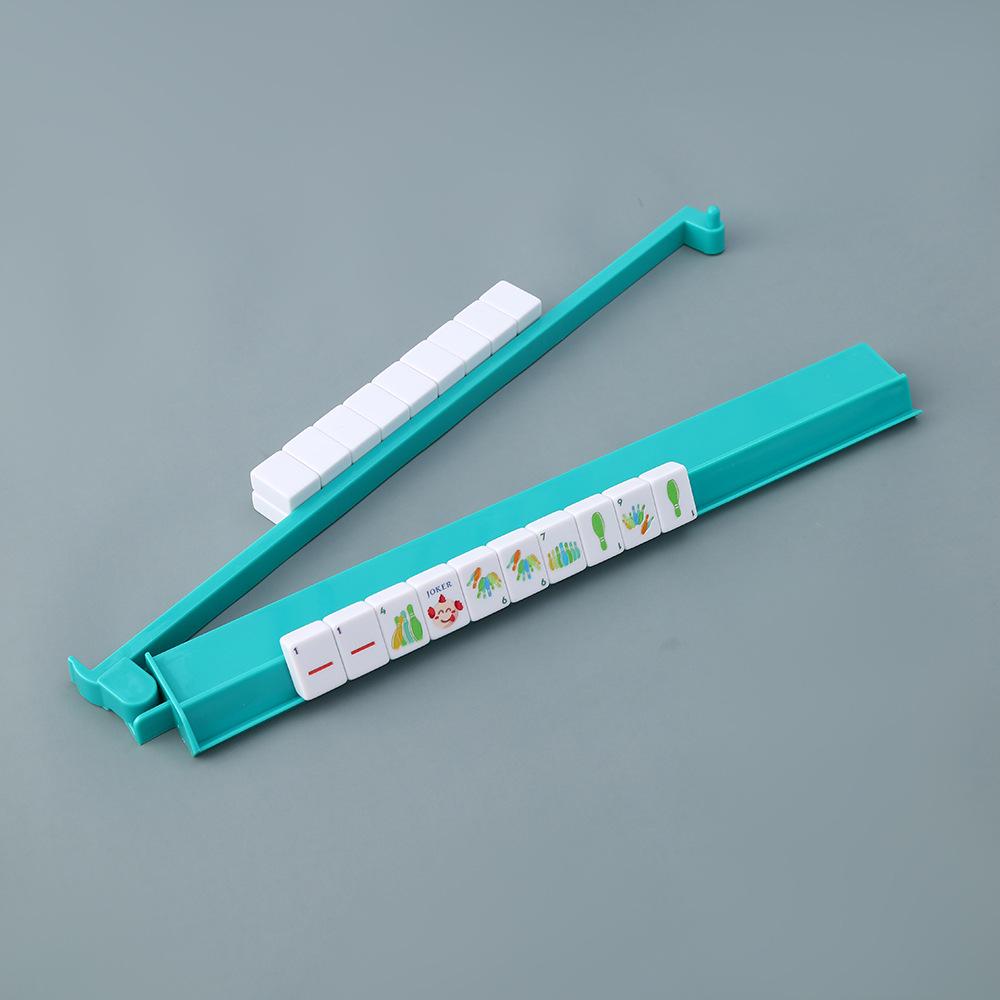 American Multi-Color Non-Slip Mahjong Rack and Tile Pusher