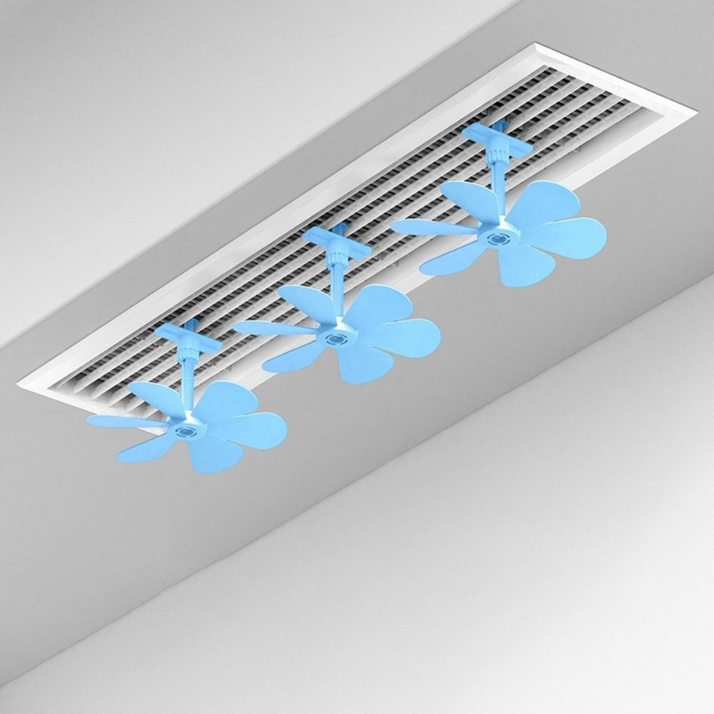 3Pcs Windmill Shaped Air Outlet Guide Fan Anti Direct Blowing Conditioning Guide Fan Study Room