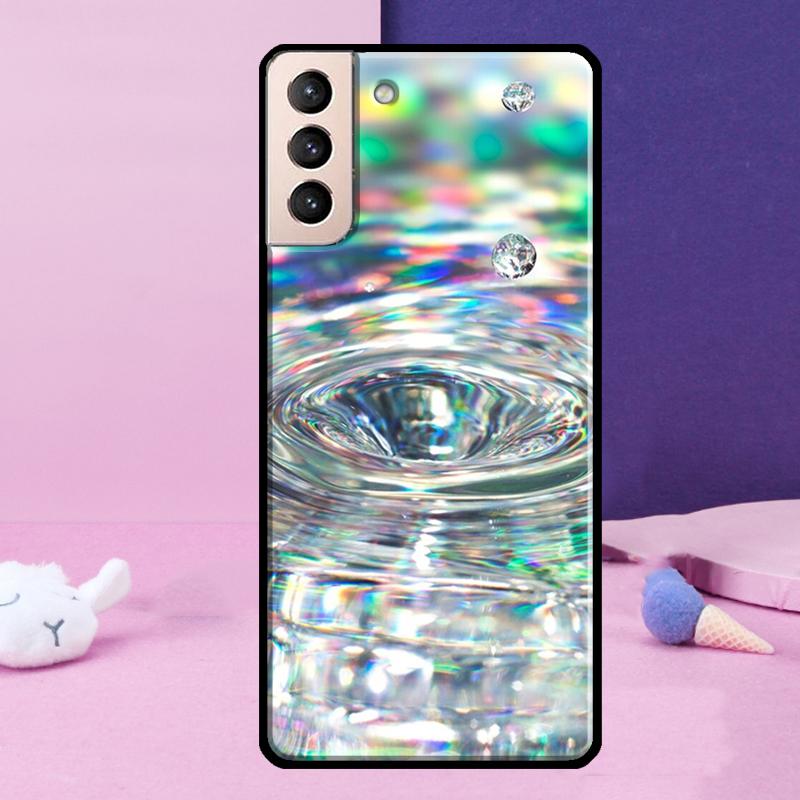 Water Drop Tortoise Phone Case For Samsung Galaxy S25 S24 Ultra S9 S10 S20 S21 S22 Plus S23 FE S24 FE Cover